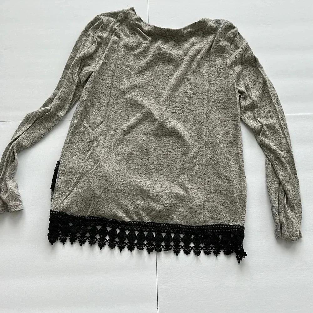 Mosaic & Co Greyish Brown Sweater Sz Sm View 4